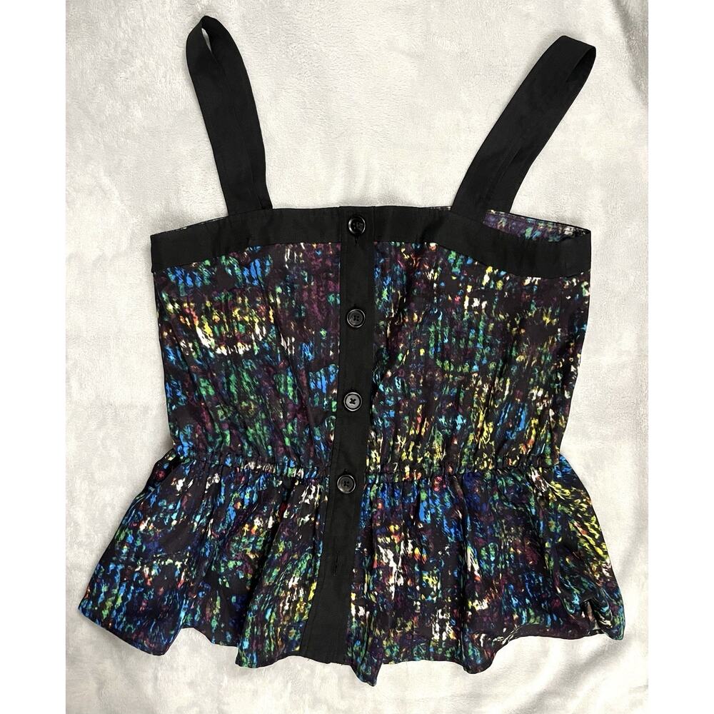 Derek Lam Peplum Top XS Nightshade Babydoll Coquette Party Clubbing Whimsigoth